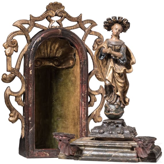 Kleiner Heiligenschrein, deutsch, um 1740