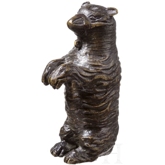 Gez&auml;hmter Bronzeb&auml;r, Niederlande, um 1600