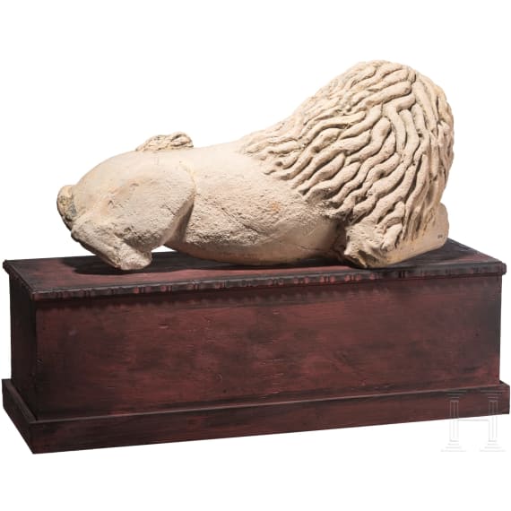 Landshuter L&ouml;we aus Terrakotta, deutsch, 17./18. Jhdt.