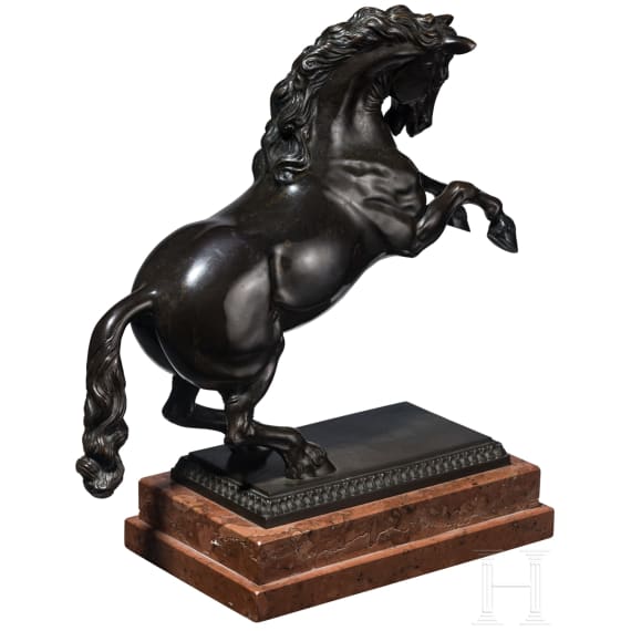 Bronze-Hengst nach einem Vorbild aus dem 16./17. Jhdt., Italien oder Frankreich, 19. Jhdt.