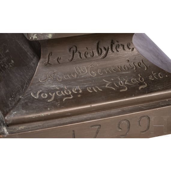 Rodolphe T&ouml;pffer (1799 - 1846) - Bronzeb&uuml;ste