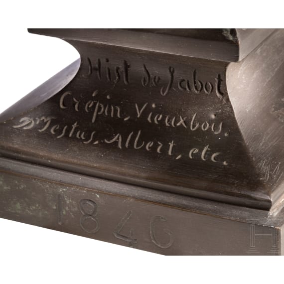 Rodolphe T&ouml;pffer (1799 - 1846) - Bronzeb&uuml;ste