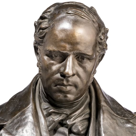 Rodolphe T&ouml;pffer (1799 - 1846) - Bronzeb&uuml;ste