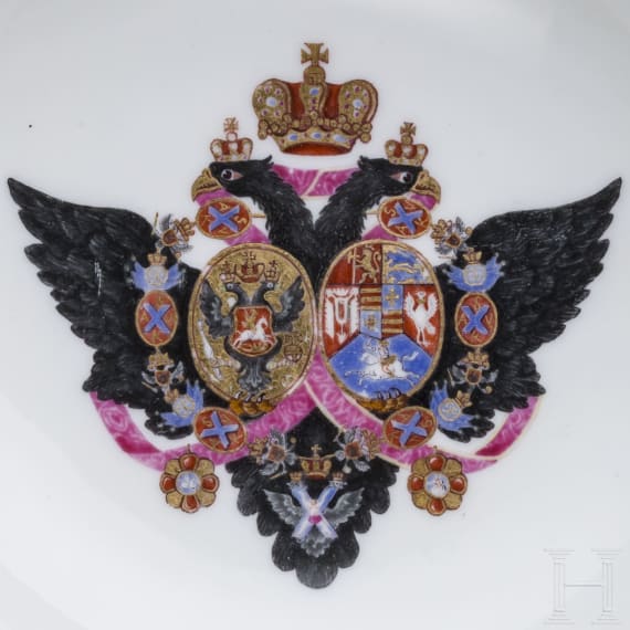 Gro&szlig;f&uuml;rst Pavel Petrovich (1754 - 1801) - Kaviarschale mit dem russischen Doppeladler, um 1778