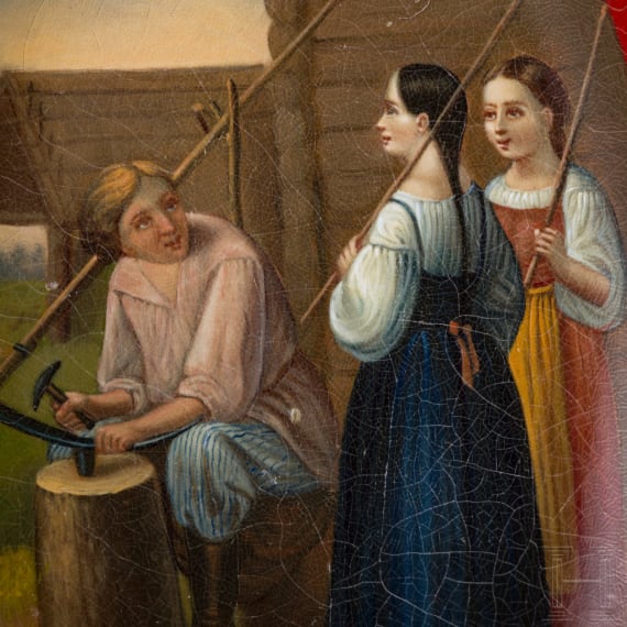 Zwei kleine Lackschalen, Russland, Danilowo, Nikolai Lukutin, 1882 - 1894
