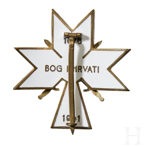 A Croatian Order of King Zvonimir 2nd Class with Swords