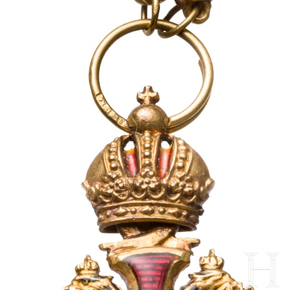 Franz-Joseph-Orden - Miniatur des Ritterkreuzes an Kette