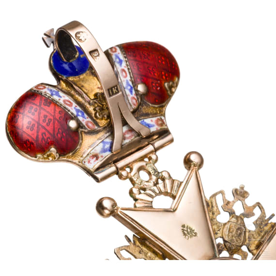 St.-Stanislaus-Orden - Kreuz 2. Klasse mit Krone, Russland, datiert 1866