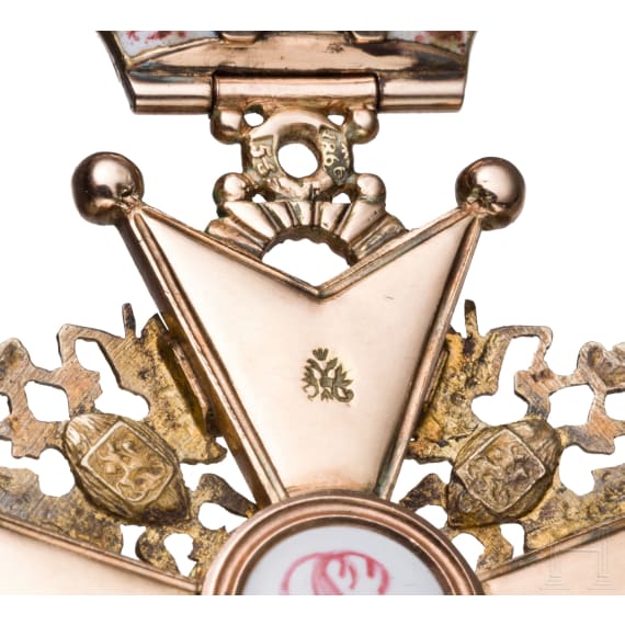 St.-Stanislaus-Orden - Kreuz 2. Klasse mit Krone, Russland, datiert 1866