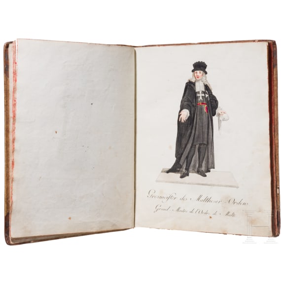 Christian Friedrich Schwan (1733 - 1815), "Abbildungen derjenigen Ritter-Orden welche eine eigene Ordenskleidung haben...", komplette zweib&auml;ndige Ausgabe, Mannheim, 1791