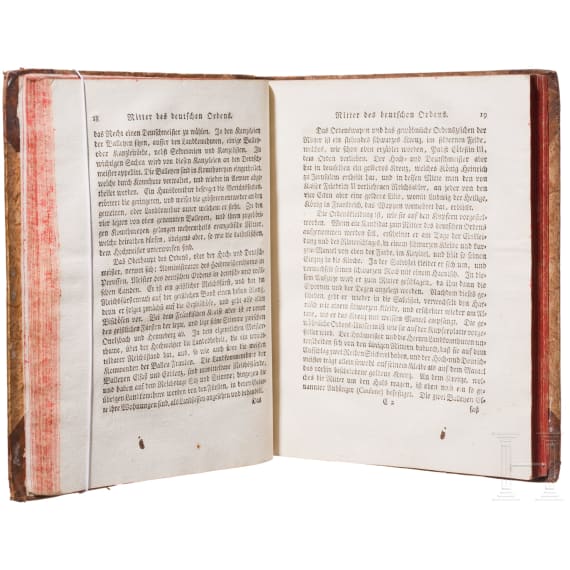 Christian Friedrich Schwan (1733 - 1815), "Abbildungen derjenigen Ritter-Orden welche eine eigene Ordenskleidung haben...", komplette zweib&auml;ndige Ausgabe, Mannheim, 1791