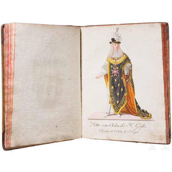Christian Friedrich Schwan (1733 - 1815), "Abbildungen derjenigen Ritter-Orden welche eine eigene Ordenskleidung haben...", komplette zweib&auml;ndige Ausgabe, Mannheim, 1791