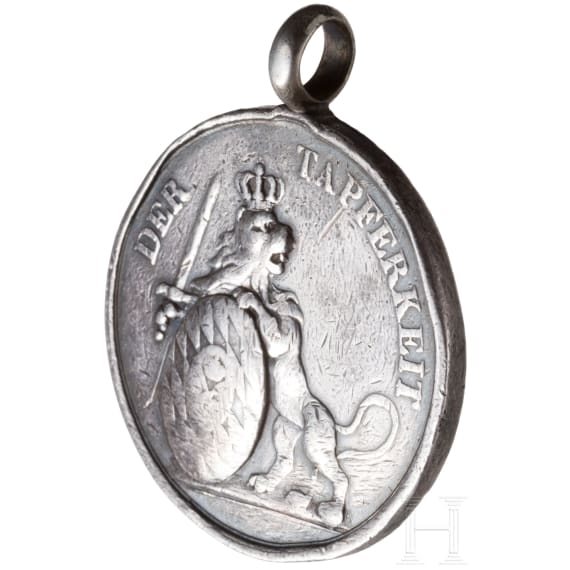 Bayerische Silberne Milit&auml;r-Verdienst-Medaille oder "Tapferkeitsmedaille"