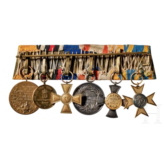 Friedrich von Frankenberg und Proschlitz - zwei Ordensschnallen, Napoleonischer bzw. Dt.-Frz. Krieg