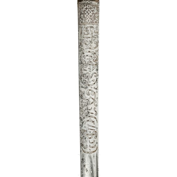 Felds&auml;bel mit Solinger Klinge und Klappgef&auml;&szlig;, um 1740