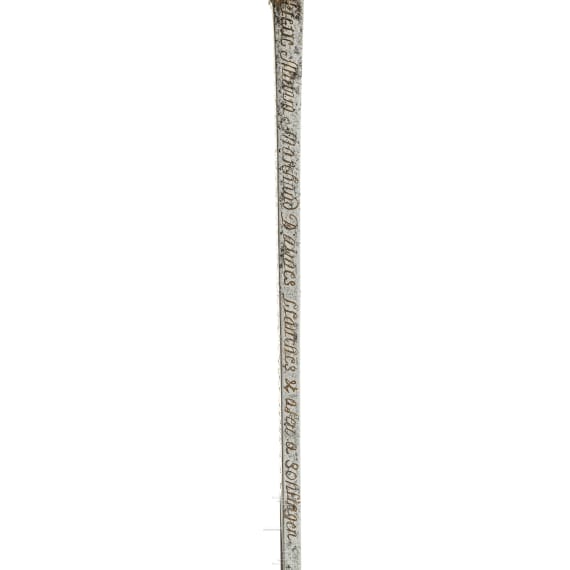 Felds&auml;bel mit Solinger Klinge und Klappgef&auml;&szlig;, um 1740