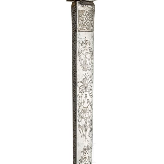 Felds&auml;bel mit Solinger Klinge und Klappgef&auml;&szlig;, um 1740