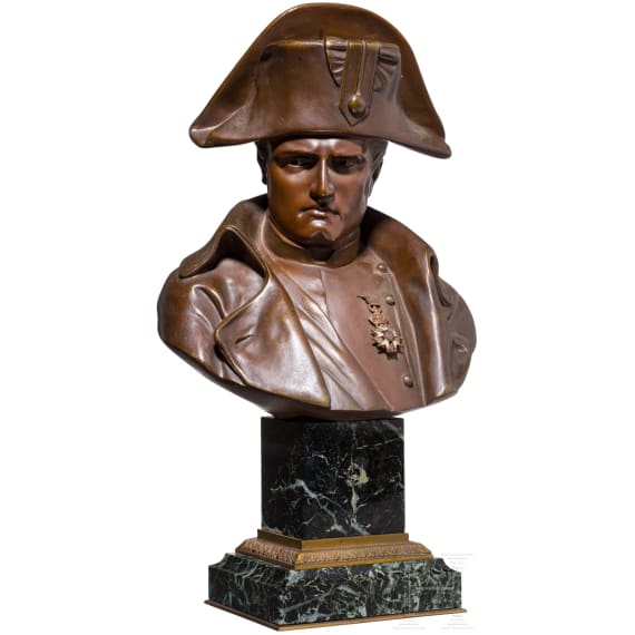 Emile Pinedo (1840 - 1916) - Bronzeb&uuml;ste Kaiser Napoleons I.