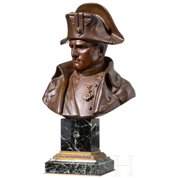 Emile Pinedo (1840 - 1916) - Bronzeb&uuml;ste Kaiser Napoleons I.