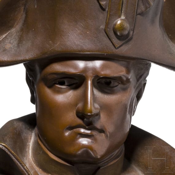 Emile Pinedo (1840 - 1916) - Bronzeb&uuml;ste Kaiser Napoleons I.