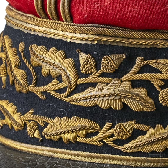 A kepi cap for a French General of Division