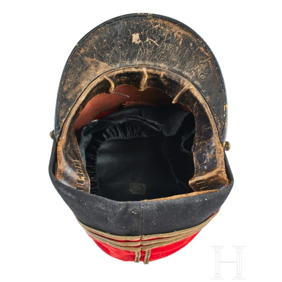 Two Kepi Caps for a French Cuirassier Officer and a French Officer of St. Cyr Cavalry School