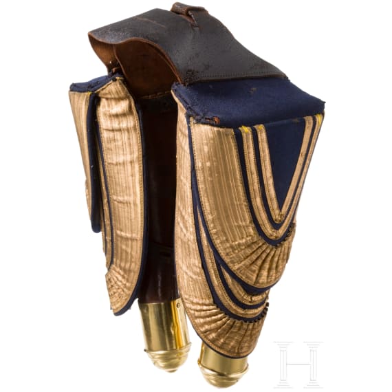 Ein Paar Sattelholster f&uuml;r Offiziere, wohl Frankreich, Mitte 19. Jhdt.