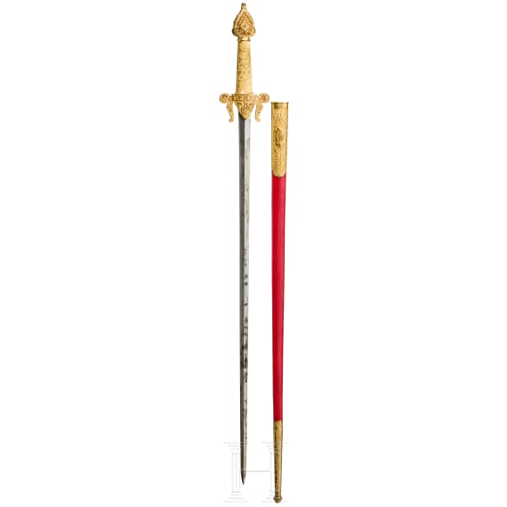 Geschenkschwert f&uuml;r einen marokkanischen W&uuml;rdentr&auml;ger, Frankreich, 20. Jhdt.