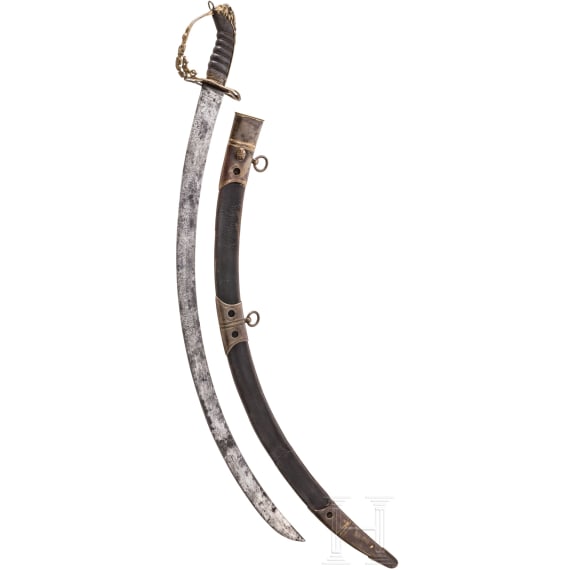 L&ouml;wenkopfs&auml;bel M 1803 f&uuml;r hohe Offiziere von Reddell, London, 1. Viertel 19. Jhdt.