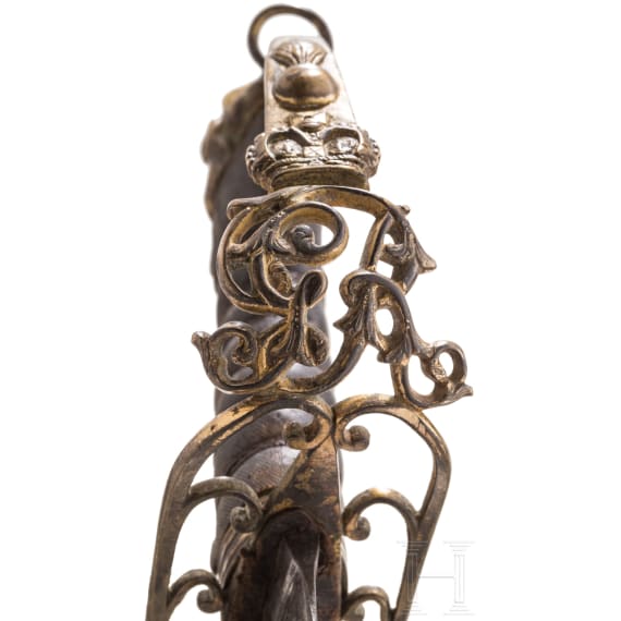 L&ouml;wenkopfs&auml;bel M 1803 f&uuml;r hohe Offiziere von Reddell, London, 1. Viertel 19. Jhdt.