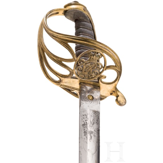 S&auml;bel M 1822 f&uuml;r Offiziere der Infanterie, 1837 - 1901
