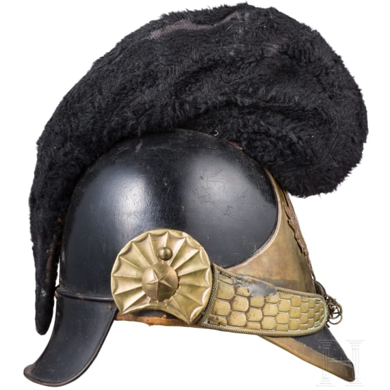 Herzogtum Savoyen - Raupenhelm f&uuml;r Angeh&ouml;rige der Feuerwehr, 19. Jhdt.