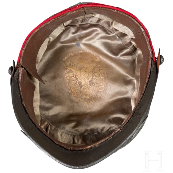 Feldgraues K&auml;ppi eines Generalmajors mit Hutschachtel, ab 1915