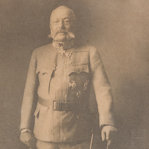 Erzherzog Friedrich von &Ouml;sterreich-Teschen (1856 - 1936) - signierte Portraitaufnahme in Geschenkrahmen, datiert 27.8.1919