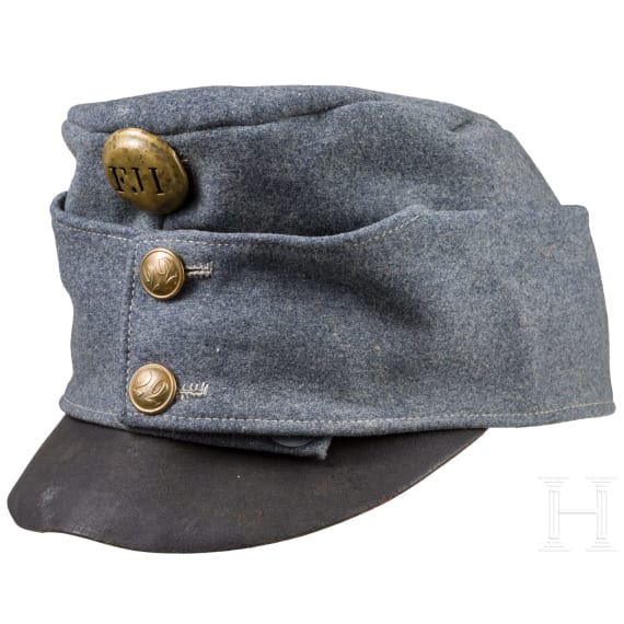 Hechtgraue Feldkappe M 1908 f&uuml;r Mannschaften der Infanterie