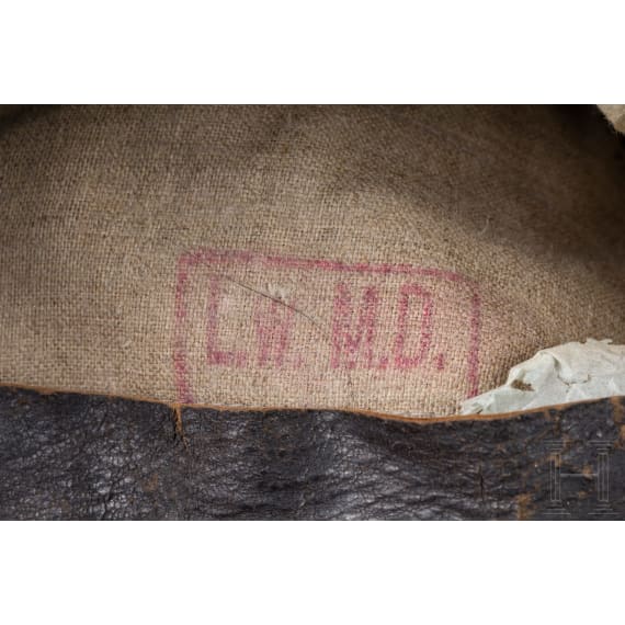 Hechtgraue Feldkappe f&uuml;r Mannschaften der Landwehr-Infanterie, datiert 1913