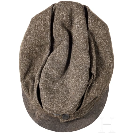 Feldgraue Feldkappe f&uuml;r Mannschaften der k.u.k. Infanterie, um 1916