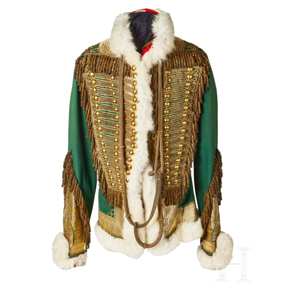 An Austro-Hungarian pelisse for senior officers of 9th Hussar Regiment, circa 1850