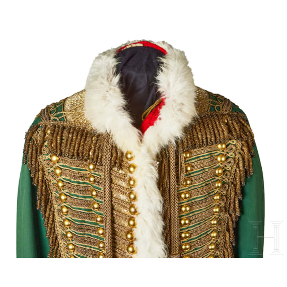 An Austro-Hungarian pelisse for senior officers of 9th Hussar Regiment, circa 1850