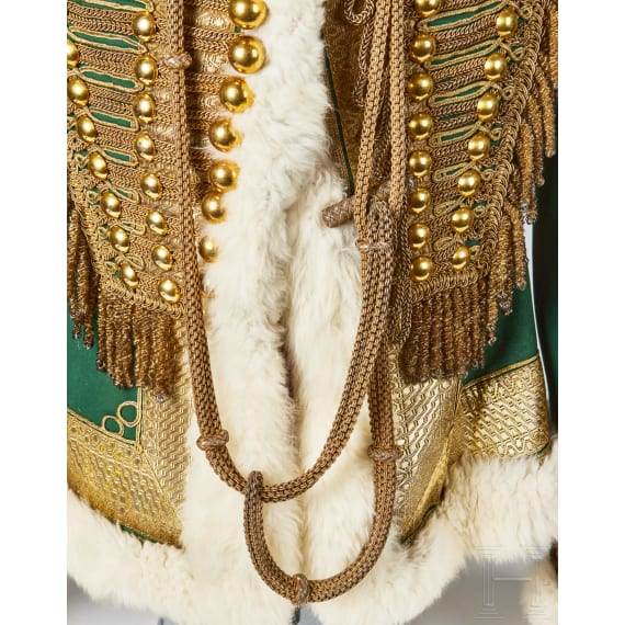 An Austro-Hungarian pelisse for senior officers of 9th Hussar Regiment, circa 1850
