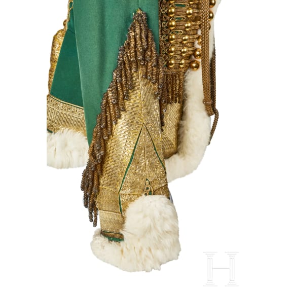 An Austro-Hungarian pelisse for senior officers of 9th Hussar Regiment, circa 1850
