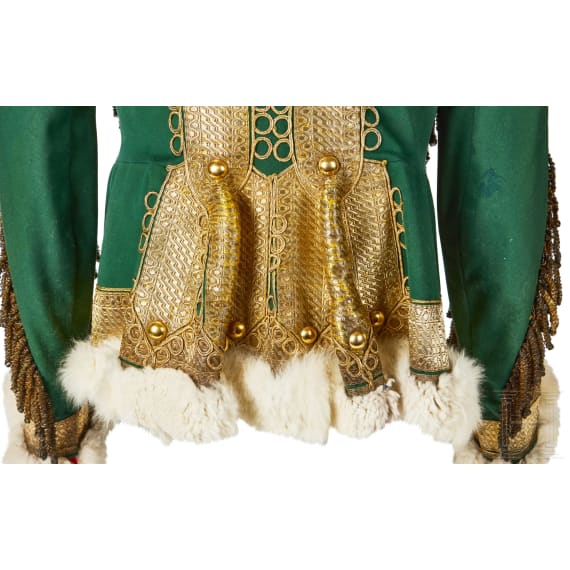 An Austro-Hungarian pelisse for senior officers of 9th Hussar Regiment, circa 1850