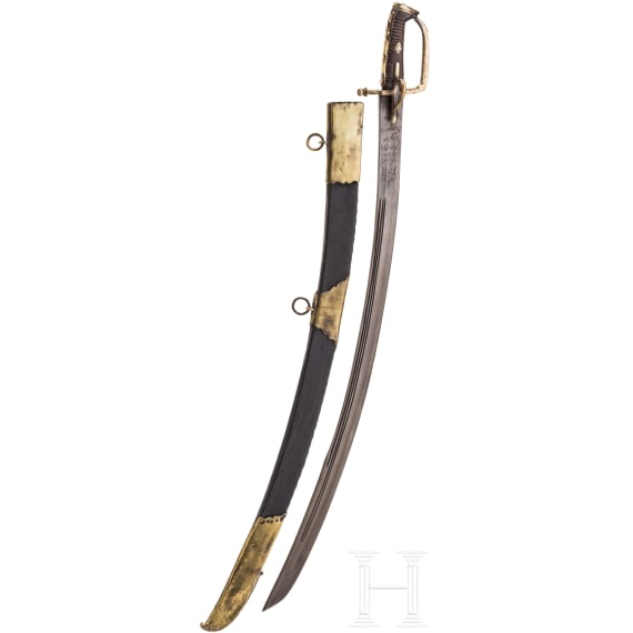 S&auml;bel f&uuml;r Offiziere der Husaren, 1740 - 1780