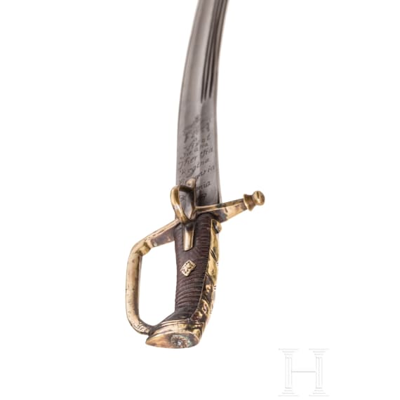 S&auml;bel f&uuml;r Offiziere der Husaren, 1740 - 1780