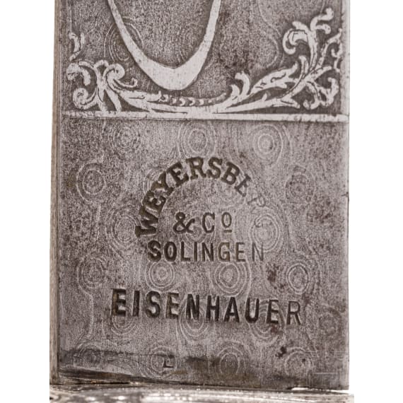 Bedeutender Ehrengeschenk-S&auml;bel des k.u.k. Dragonerregimentes "Herzog von Lothringen" Nr. 7, um 1910
