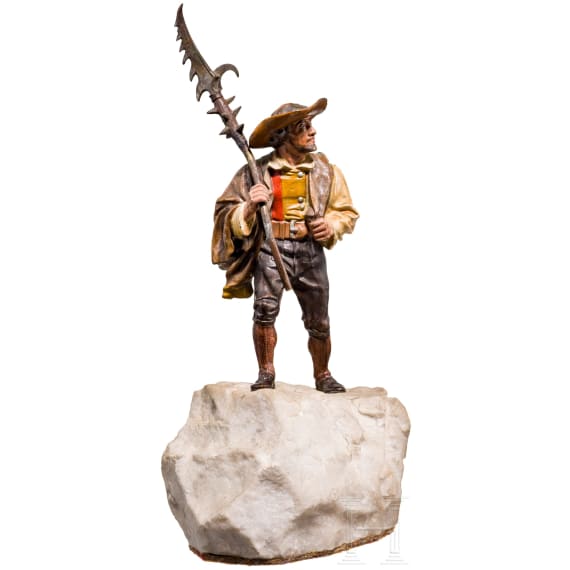 Tiroler Freiheitsk&auml;mpfer - Wiener Bronze, wohl Franz Xaver Bergmann (1861 - 1936)