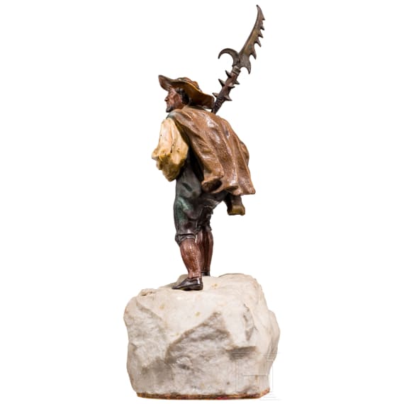 Tiroler Freiheitsk&auml;mpfer - Wiener Bronze, wohl Franz Xaver Bergmann (1861 - 1936)