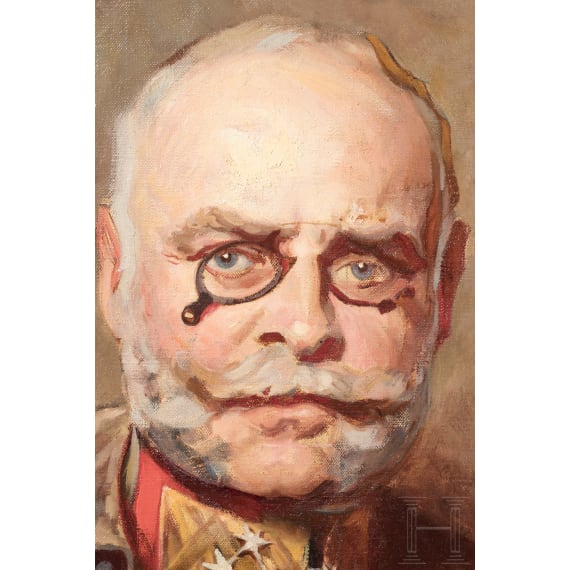 Portr&auml;t des Pour-le-M&eacute;rite-Tr&auml;gers und k.u.k. Generals Alfred Krau&szlig;, datiert 1918