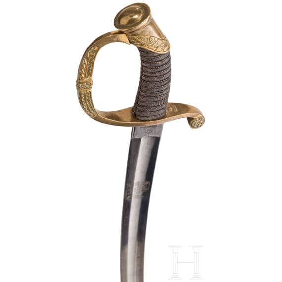 S&auml;bel M 1865 f&uuml;r Offiziere der russischen Infanterie mit Herstellermarke von Hoflieferant "Schaaf und S&ouml;hne"