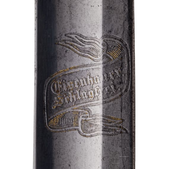 S&auml;bel M 1865 f&uuml;r Offiziere der russischen Infanterie mit Herstellermarke von Hoflieferant "Schaaf und S&ouml;hne"